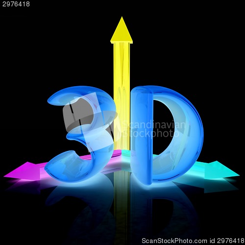 Image of 3d text