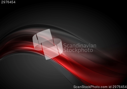 Image of Dark red glow waves background