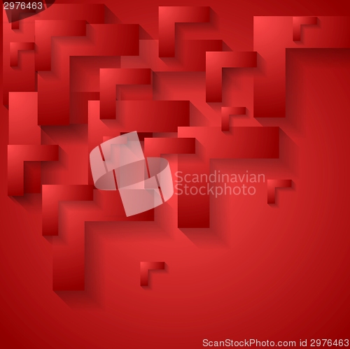 Image of Red geometry corporate background