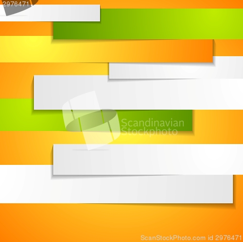 Image of Abstract bright corporate background with paper stripes