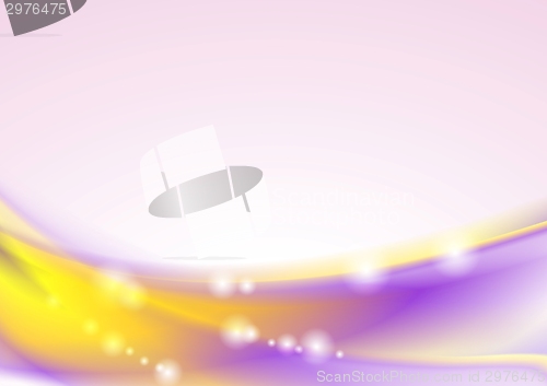 Image of Bright colorful shiny waves design