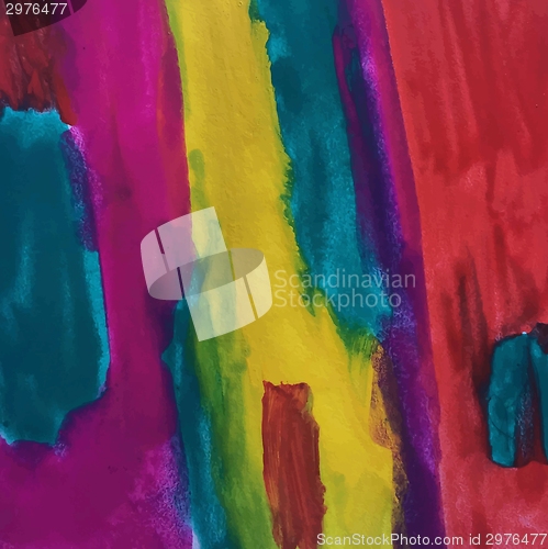Image of Colorful watercolor abstraction art