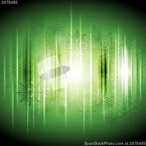 Image of Christmas grunge background with snowflakes