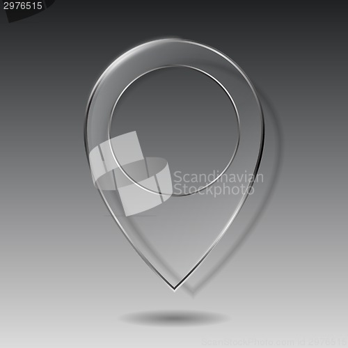 Image of Technology map transparent glass pointer