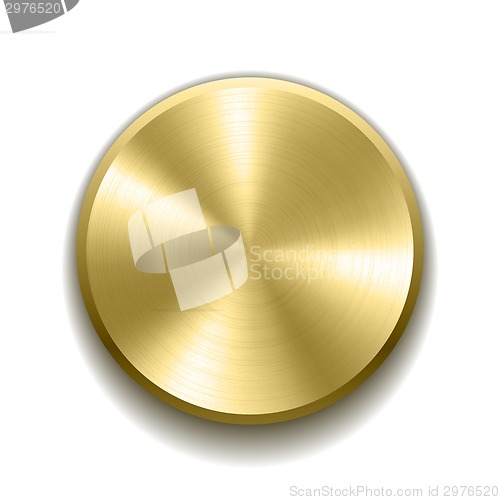 Image of Realistic metal button
