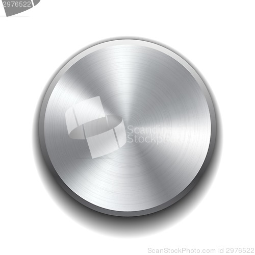 Image of Realistic metal button