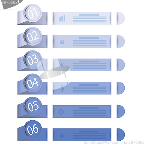 Image of business template with six options