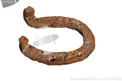 Image of old rusty horseshoe