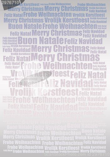 Image of Winter holidays festive typographic background