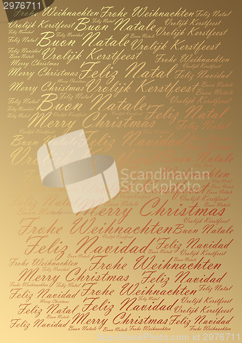 Image of Winter holidays festive typographic background