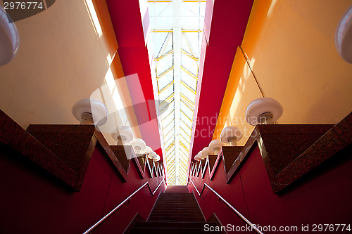 Image of Interior of an old covered bridge