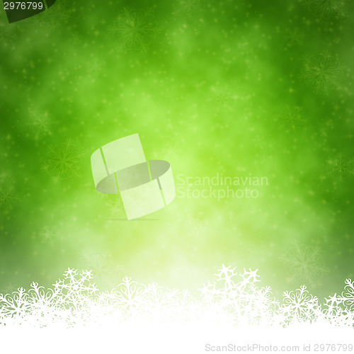 Image of green christmas background