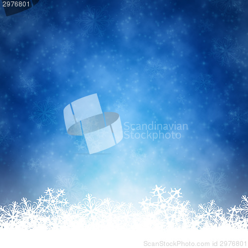 Image of blue christmas background