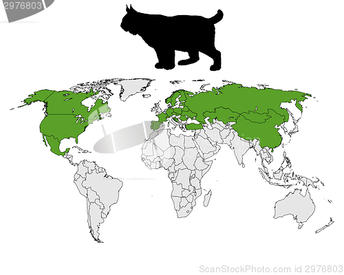 Image of Lynx range map