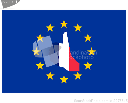 Image of French finger signal in Europe