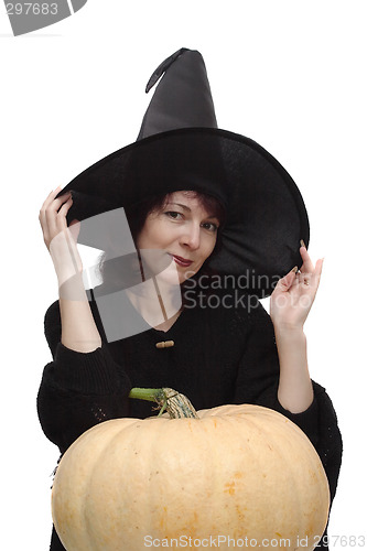 Image of Witch in black hat