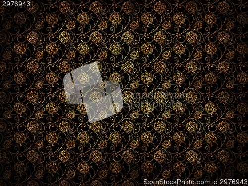 Image of Grunge vintage floral damask background