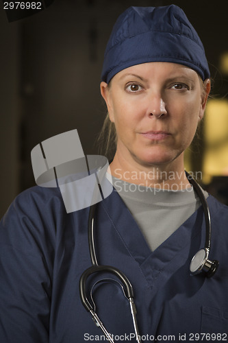 Image of Attractive Female Doctor or Nurse Portrait