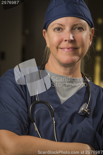 Image of Attractive Female Doctor or Nurse Portrait