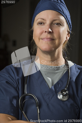 Image of Attractive Female Doctor or Nurse Portrait