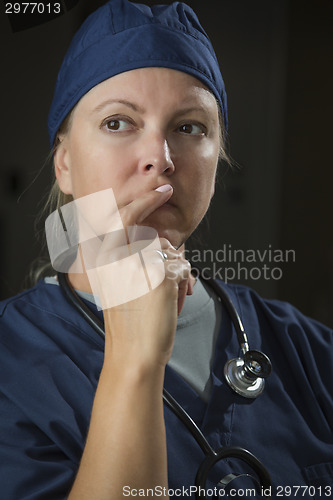 Image of Attractive Female Doctor or Nurse Portrait