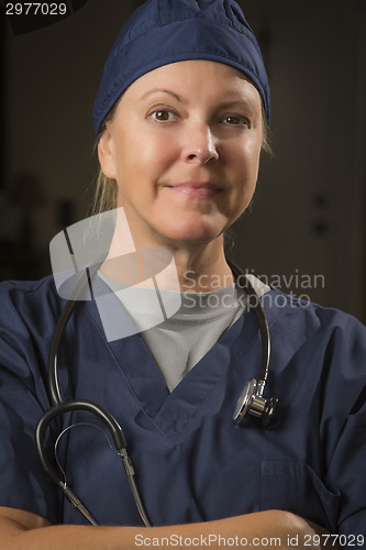 Image of Attractive Female Doctor or Nurse Portrait
