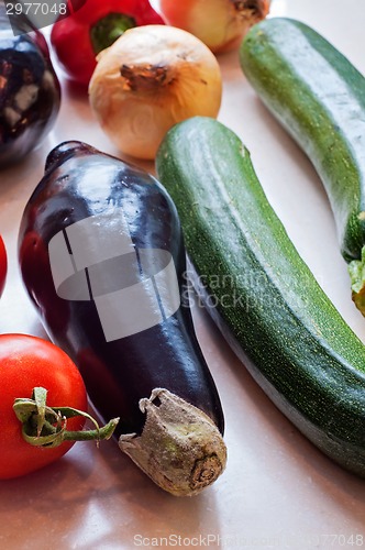 Image of Fresh organic vegetables close-up