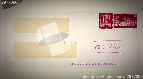 Image of Retro letter envelope