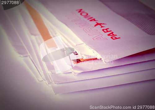 Image of Retro letter envelope