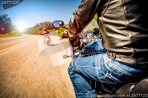 Image of Bikers First-person view