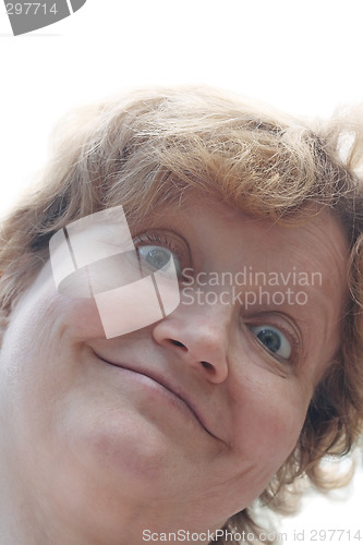 Image of Woman making face