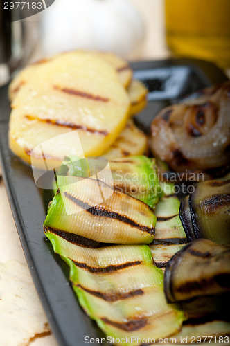 Image of grilled assorted vegetables 