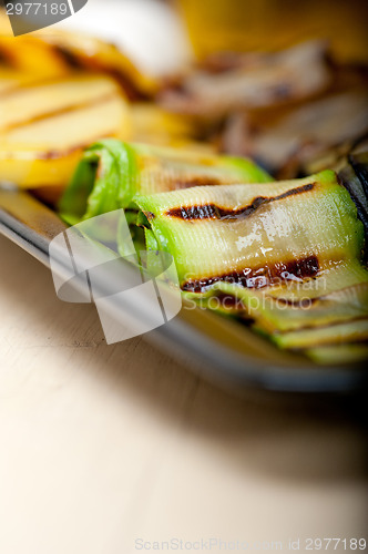 Image of grilled assorted vegetables 