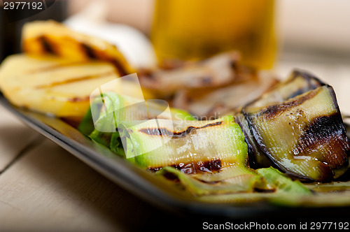 Image of grilled assorted vegetables 