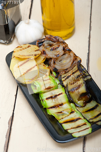 Image of grilled assorted vegetables 