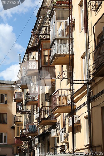 Image of  Balconies like birdhouses