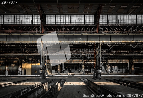 Image of Large industrial hall of a repair station