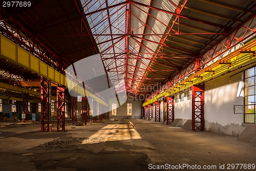 Image of Large industrial hall of a repair station