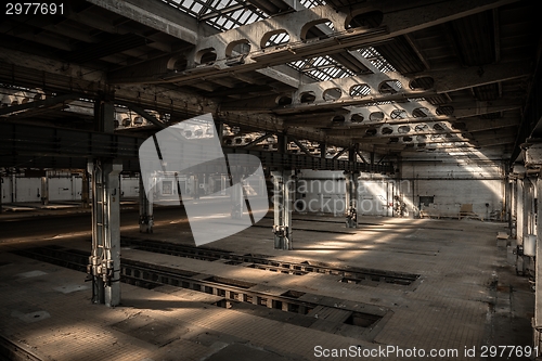 Image of Large industrial hall of a repair station