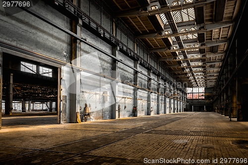 Image of Large industrial hall of a repair station