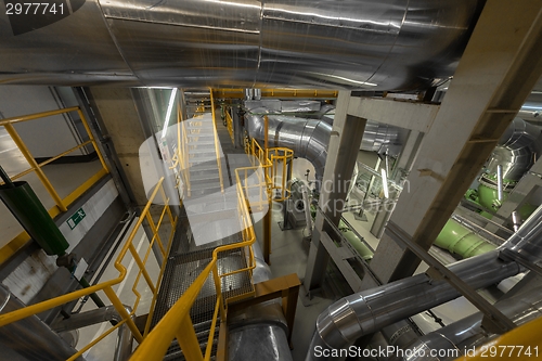 Image of Industrial staircase going up