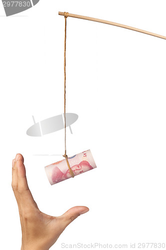 Image of Baiting with Chinese money