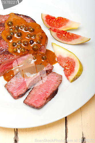 Image of green peppercorn beef filet mignon