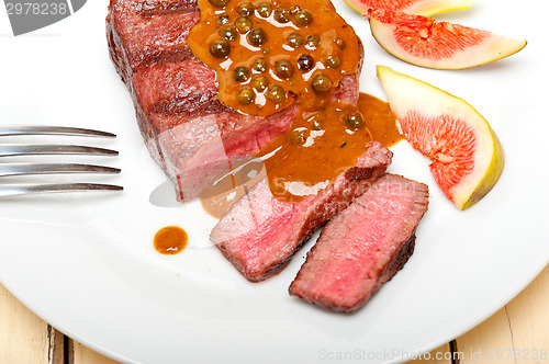 Image of green peppercorn beef filet mignon