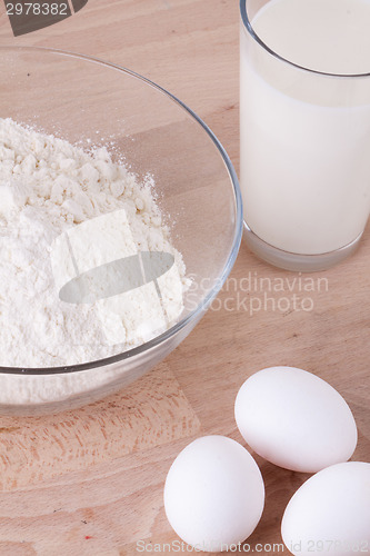 Image of Baking ingredients in the kitchen