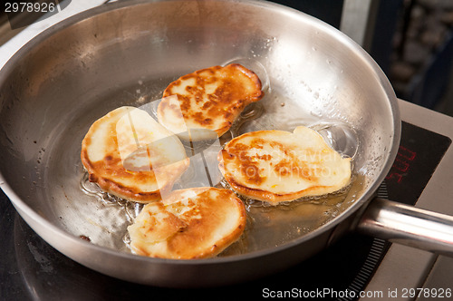 Image of Cooking corn pancakes