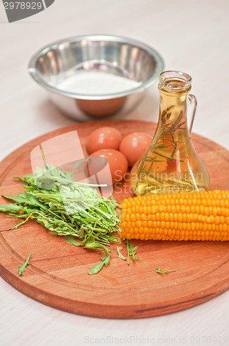 Image of Ingredients for corn pancakes