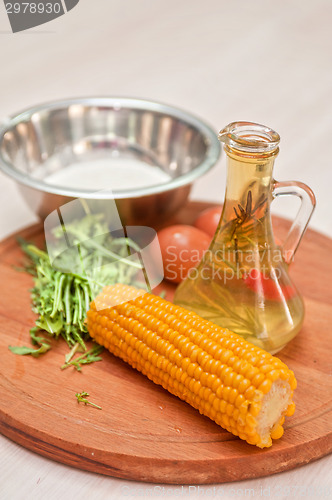 Image of Ingredients for corn pancakes