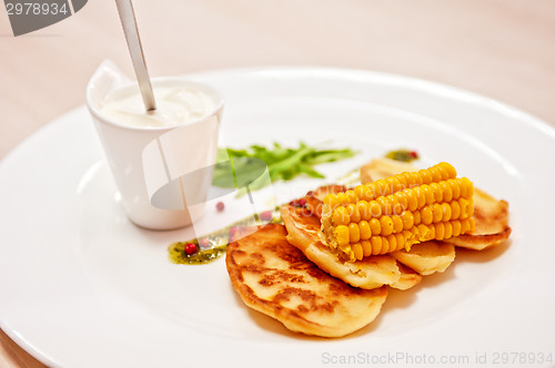 Image of corn pancakes