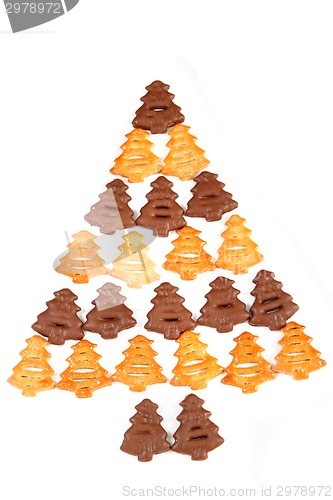 Image of cookies (christmas tree shape)